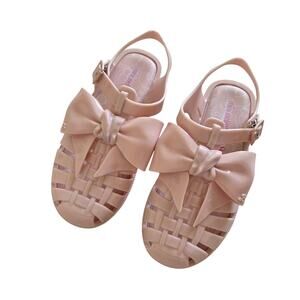 Mini Melissa X Barbie Pink Sandals